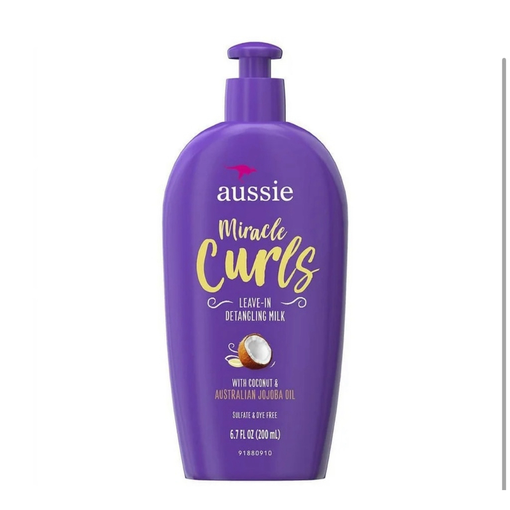 NEW Aussie Miracle Curls Leave-In Detangling Milk 6.7 fl oz SET OF 3